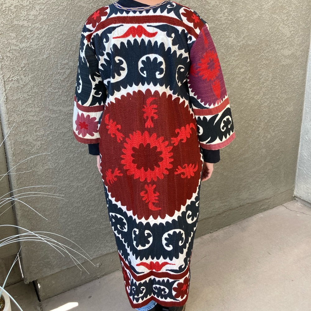 Suzani Hand Embroidered Coat - Picture 2 of 10